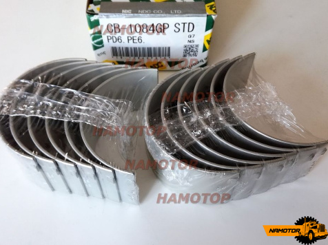 Вкладыш шатунный NISSAN PD6, PE6  CB-1084GP, R3307K, R076H1, 12117-96012, 12117-96006, 12117-96000 STD NDC